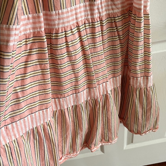 Talbots Peach and White Striped Sundress - Picture 5 of 7